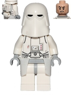 LEGO Minifigure -- Snowtrooper, Light Bluish Gray Hips, Light Bluish Gray Hands, White Kama-Star Wars / Star Wars Episode 4/5/6 -- SW0568 -- Creative Brick Builders
